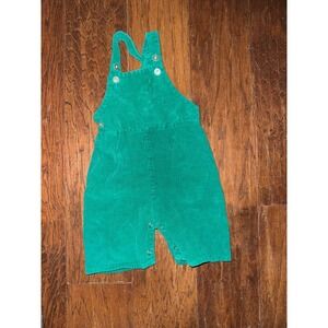 ToddleTime JC Penney Green Corduroy Overalls Size 12 Months